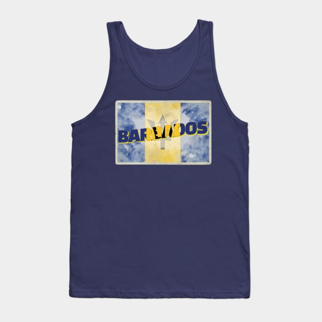 Barbados Vintage style retro souvenir Tank Top by DesignerPropo